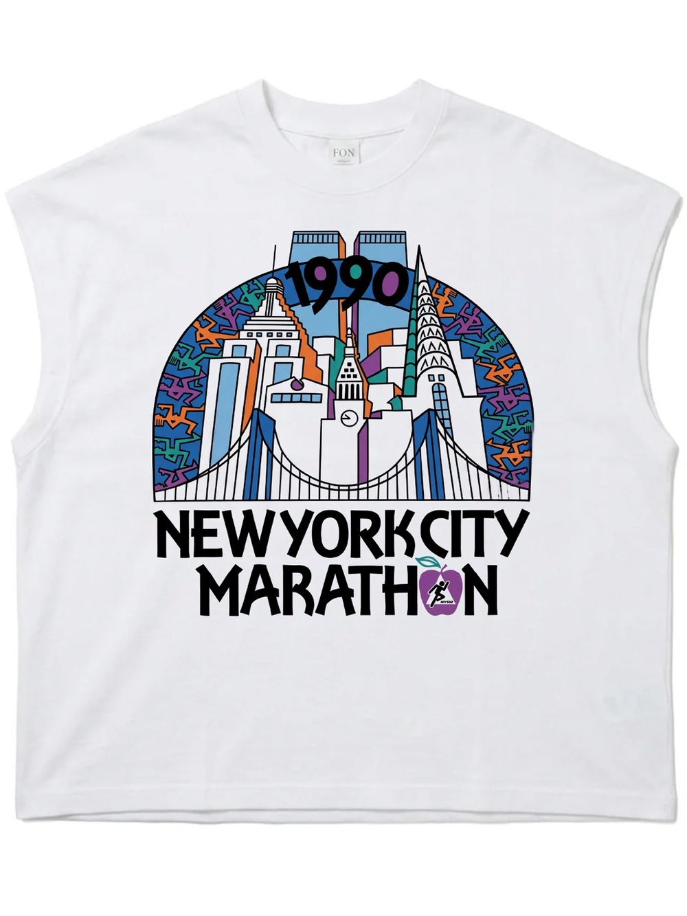 New York City Marathon tee NYC runner sportswear muscle top